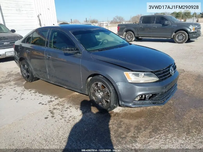 3VWD17AJ1FM290928 2015 Volkswagen Jetta 1.8T Se