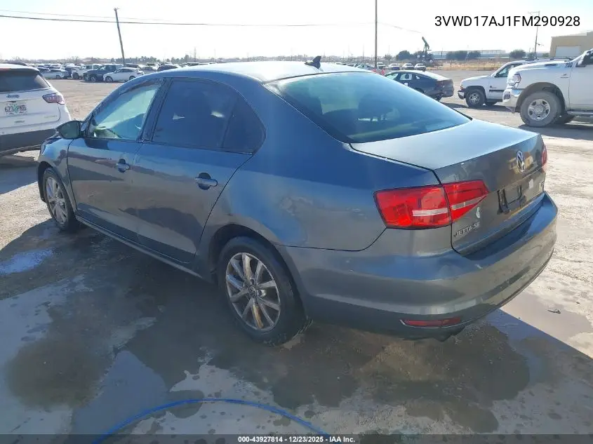 3VWD17AJ1FM290928 2015 Volkswagen Jetta 1.8T Se
