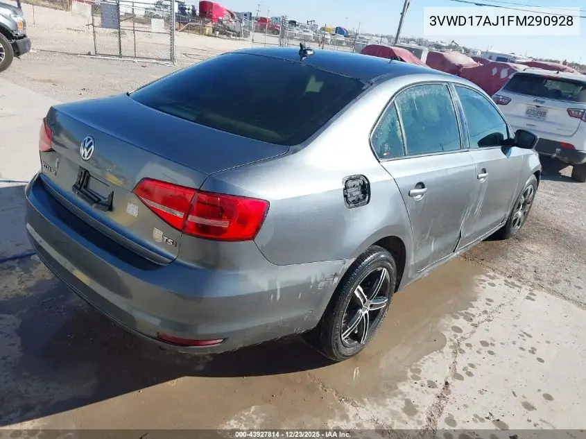 3VWD17AJ1FM290928 2015 Volkswagen Jetta 1.8T Se