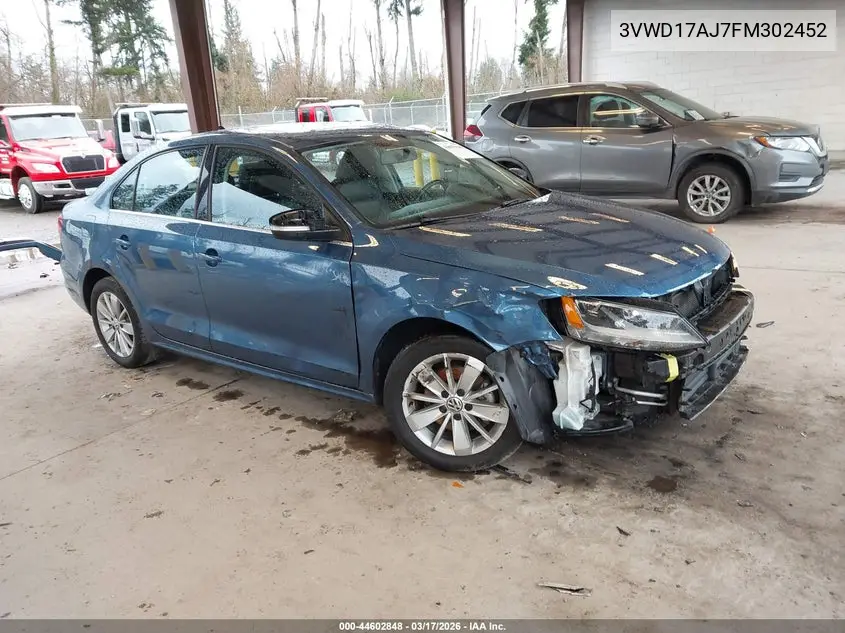 3VWD17AJ7FM302452 2015 Volkswagen Jetta 1.8T Se