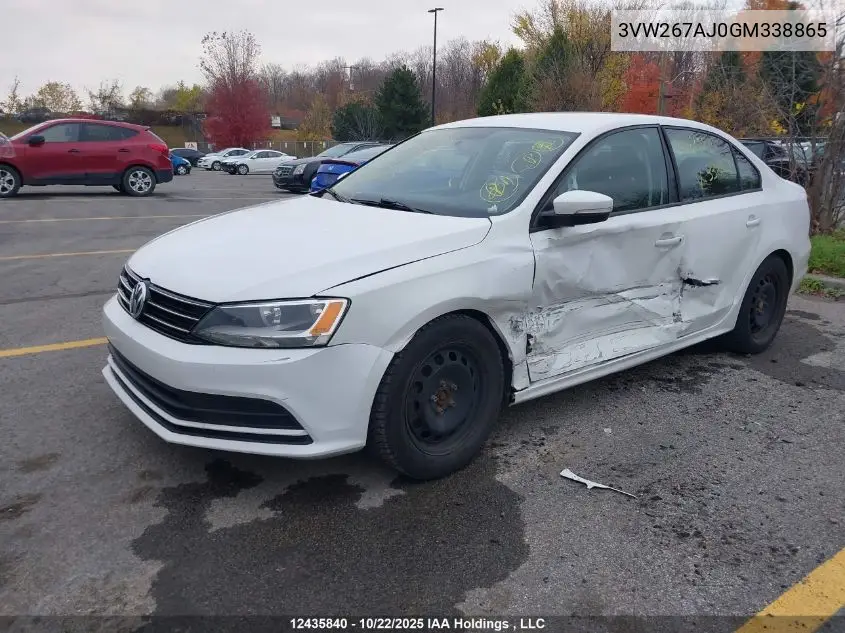 3VW267AJ0GM338865 2016 Volkswagen Jetta