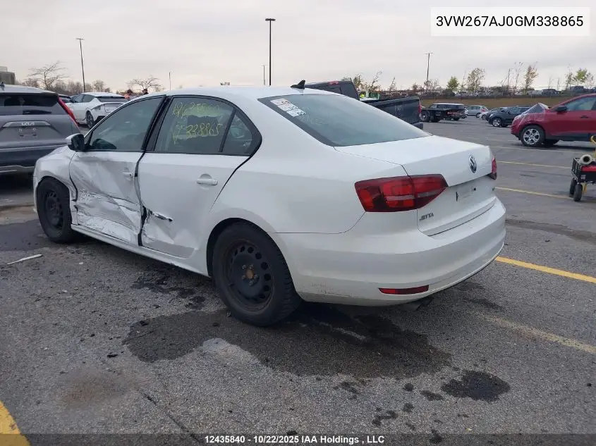 3VW267AJ0GM338865 2016 Volkswagen Jetta