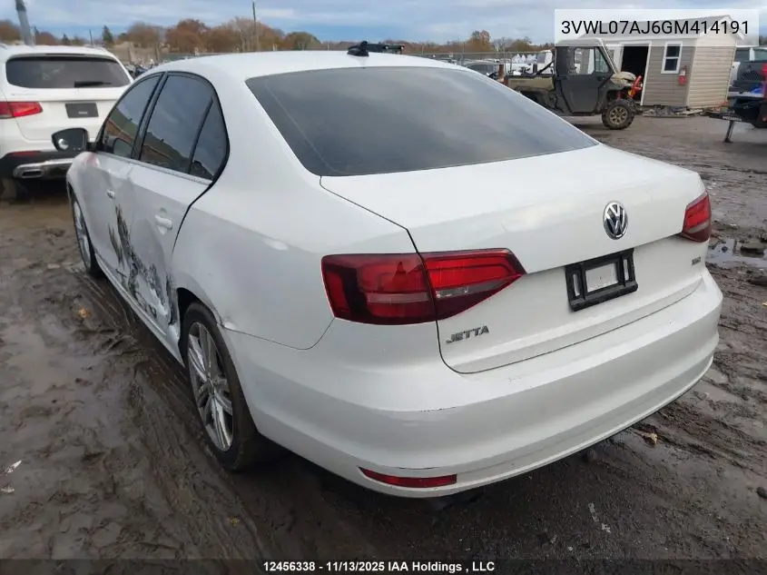 3VWL07AJ6GM414191 2016 Volkswagen Jetta Sel/Sel Premium