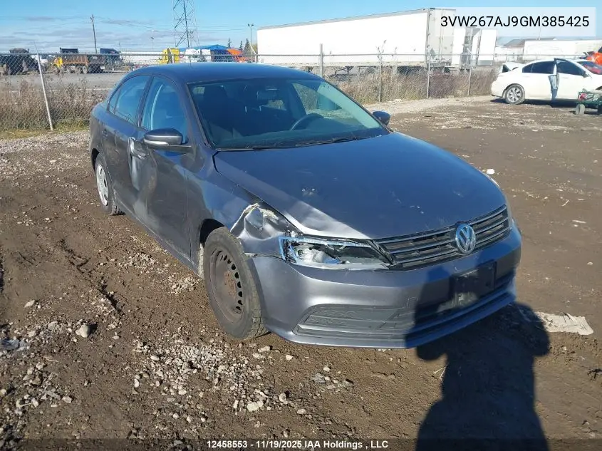 3VW267AJ9GM385425 2016 Volkswagen Jetta 1.4 Tsi Trendline/1.4 Tsi Trendline+