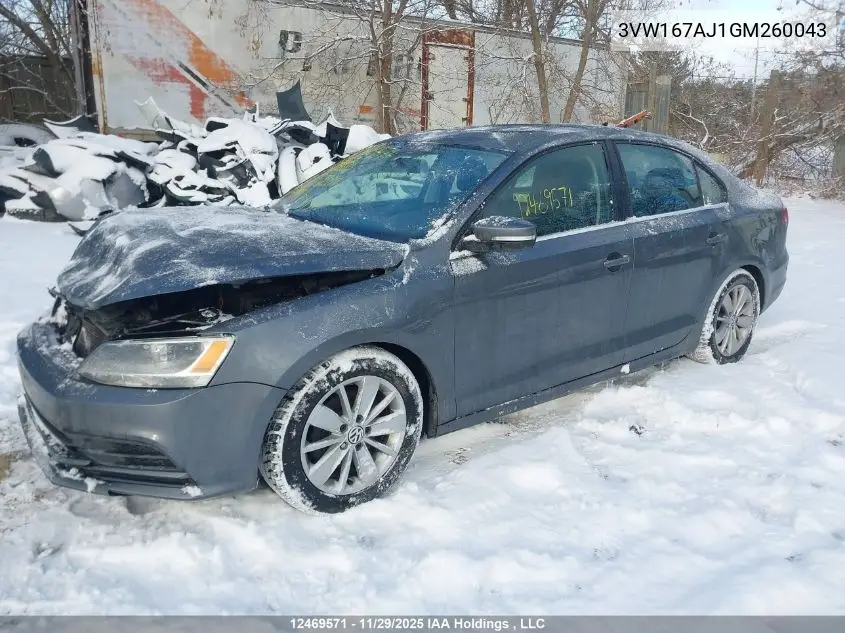 3VW167AJ1GM260043 2016 Volkswagen Jetta 1.4 Tsi Trendline/1.4 Tsi Trendline+