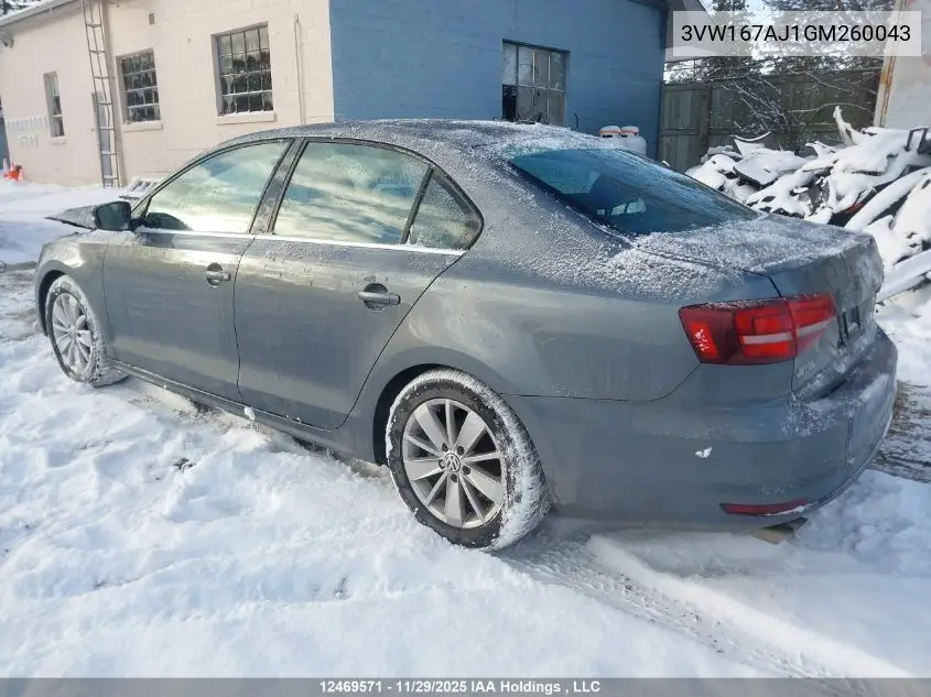 3VW167AJ1GM260043 2016 Volkswagen Jetta 1.4 Tsi Trendline/1.4 Tsi Trendline+