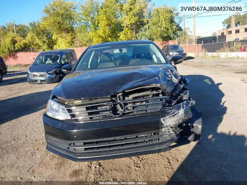 3VWD67AJ8GM376286 2016 Volkswagen Jetta 1.4T Se