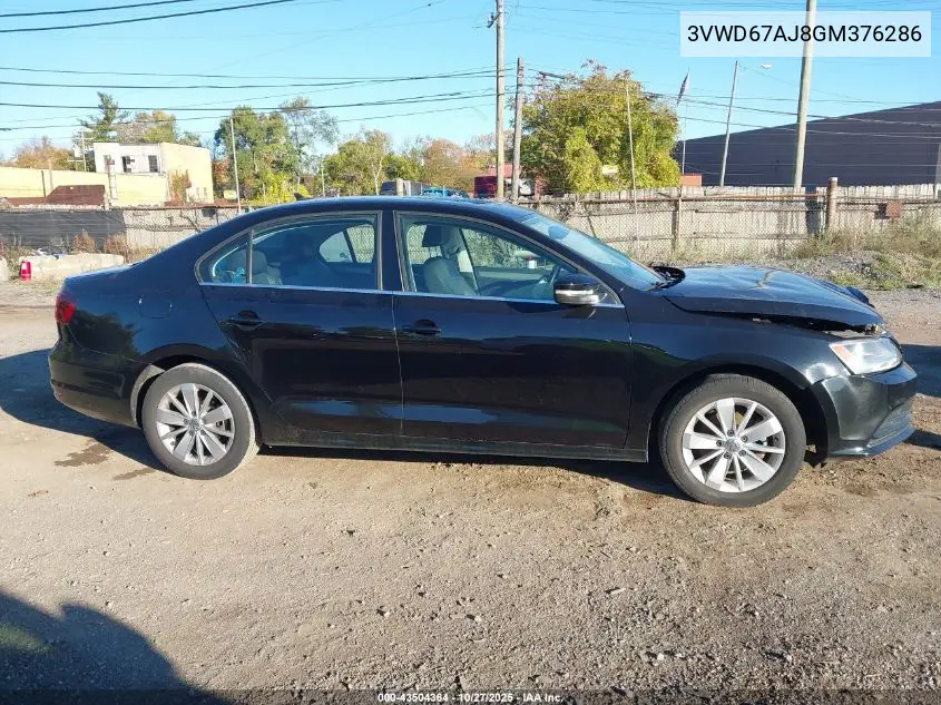 3VWD67AJ8GM376286 2016 Volkswagen Jetta 1.4T Se