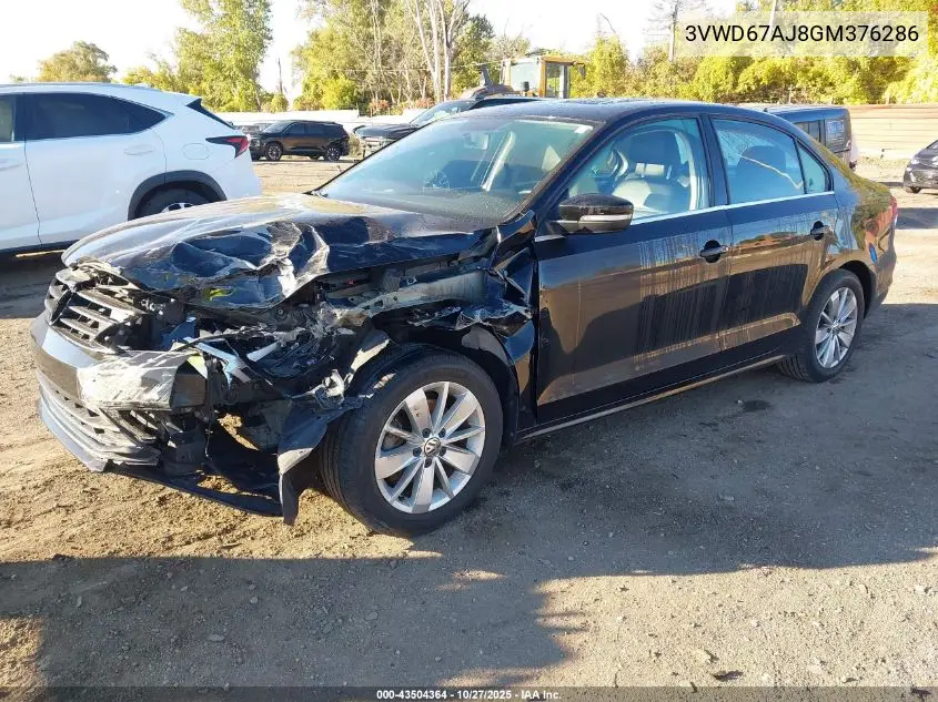 3VWD67AJ8GM376286 2016 Volkswagen Jetta 1.4T Se