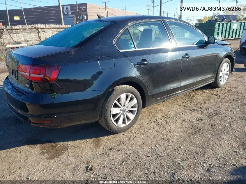 3VWD67AJ8GM376286 2016 Volkswagen Jetta 1.4T Se