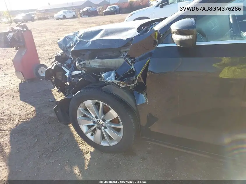 3VWD67AJ8GM376286 2016 Volkswagen Jetta 1.4T Se