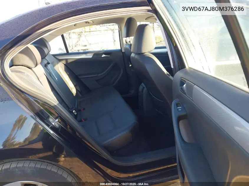 3VWD67AJ8GM376286 2016 Volkswagen Jetta 1.4T Se