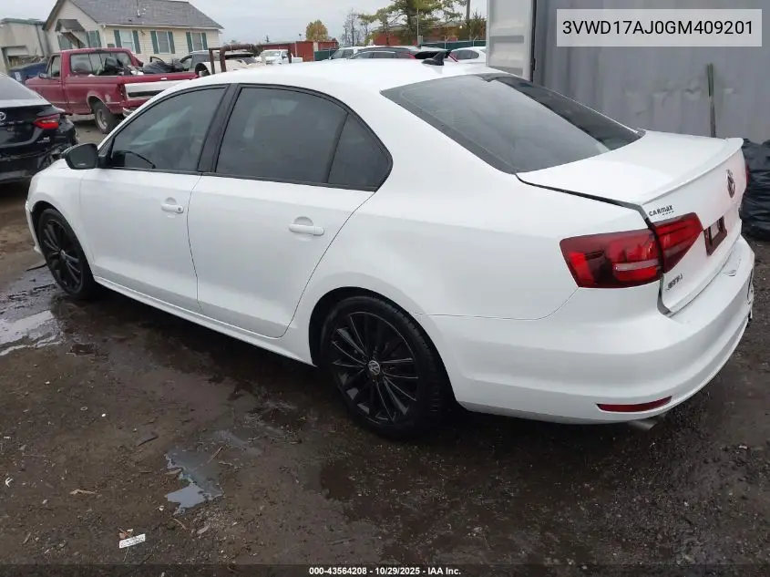 3VWD17AJ0GM409201 2016 Volkswagen Jetta 1.8T Sport