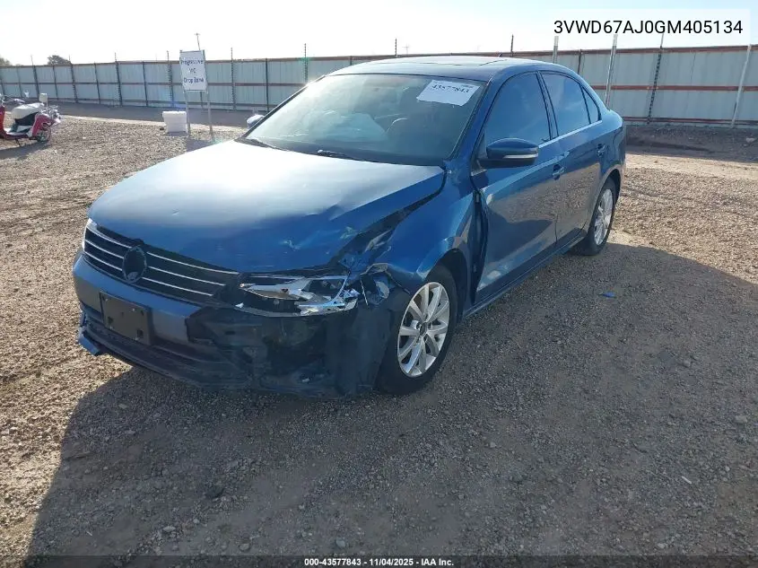 3VWD67AJ0GM405134 2016 Volkswagen Jetta 1.4T Se