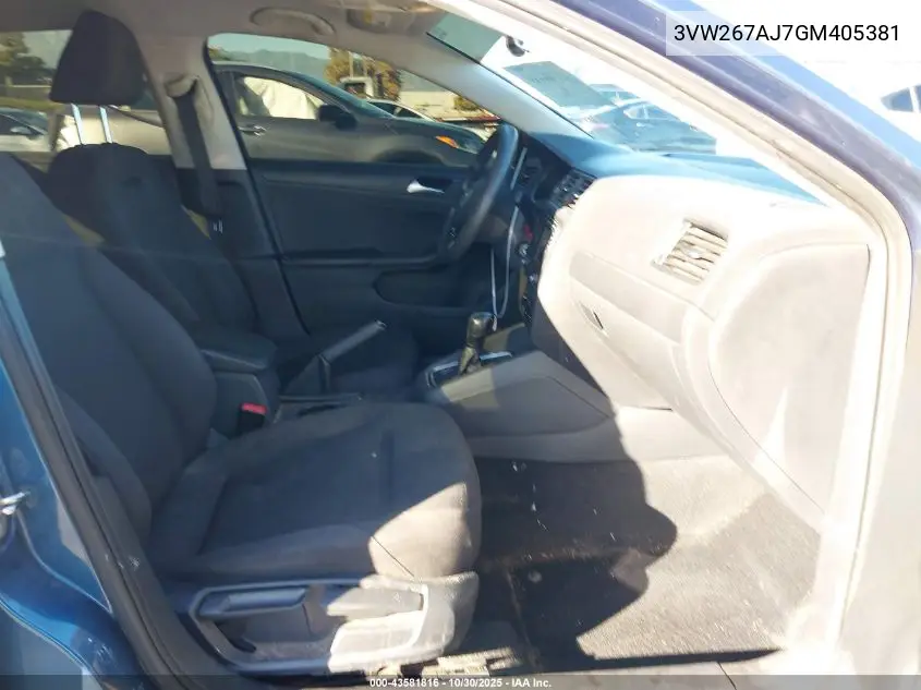 3VW267AJ7GM405381 2016 Volkswagen Jetta 1.4T S