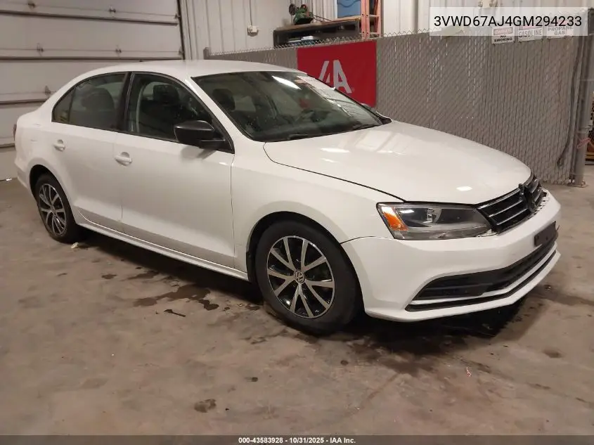 3VWD67AJ4GM294233 2016 Volkswagen Jetta 1.4T Se
