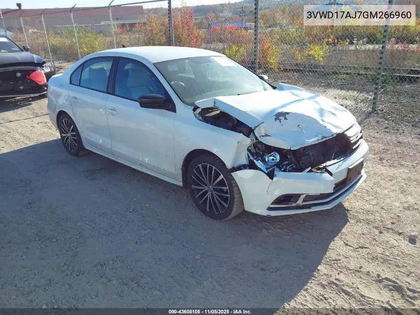 3VWD17AJ7GM266960 2016 Volkswagen Jetta 1.8T Sport