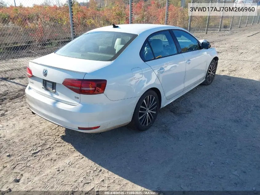 3VWD17AJ7GM266960 2016 Volkswagen Jetta 1.8T Sport