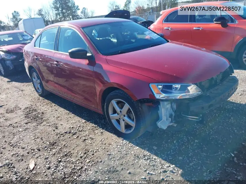 3VW267AJ5GM228507 2016 Volkswagen Jetta 1.4T S