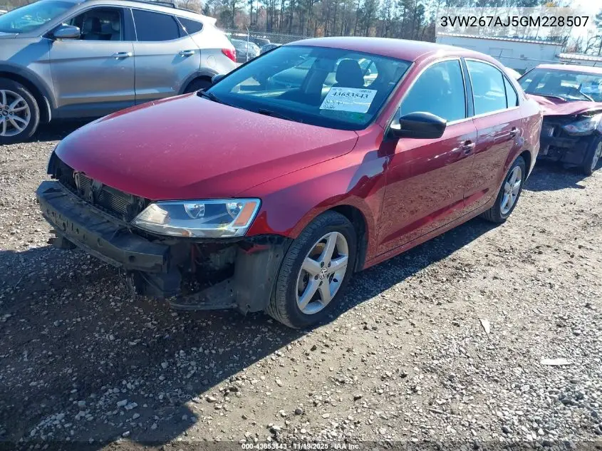3VW267AJ5GM228507 2016 Volkswagen Jetta 1.4T S