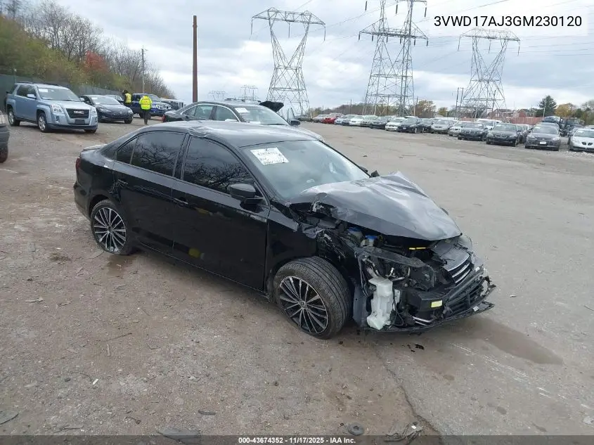 3VWD17AJ3GM230120 2016 Volkswagen Jetta 1.8T Sport