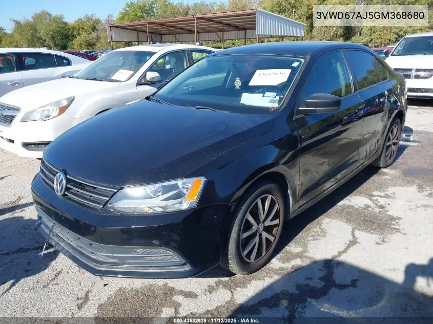 3VWD67AJ5GM368680 2016 Volkswagen Jetta 1.4T Se