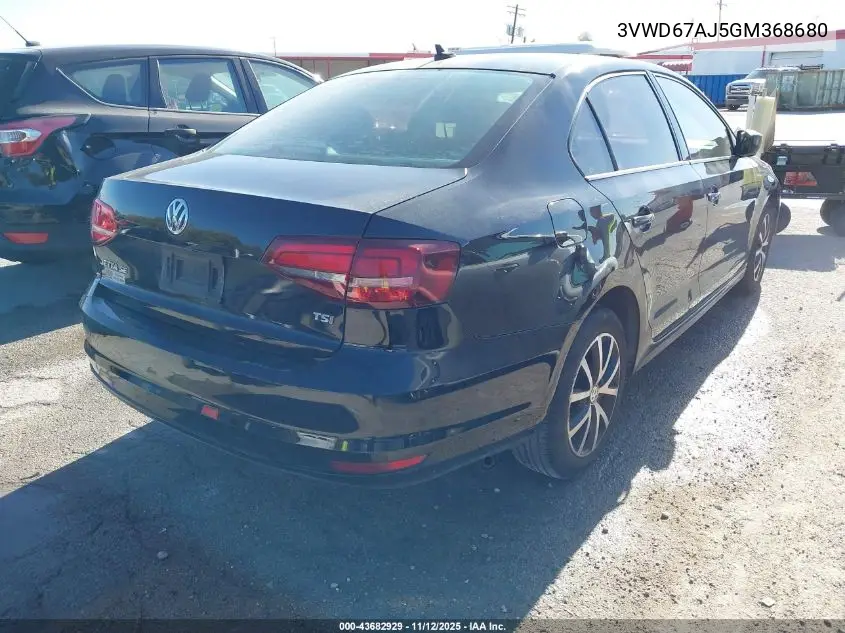 3VWD67AJ5GM368680 2016 Volkswagen Jetta 1.4T Se
