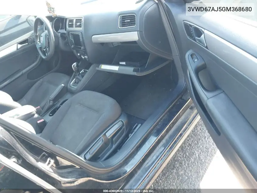 3VWD67AJ5GM368680 2016 Volkswagen Jetta 1.4T Se
