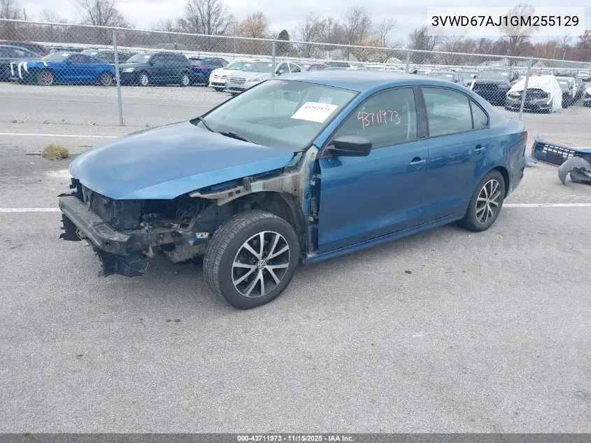3VWD67AJ1GM255129 2016 Volkswagen Jetta 1.4T Se