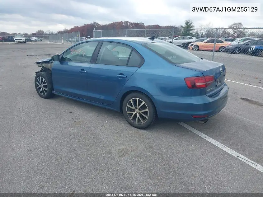 3VWD67AJ1GM255129 2016 Volkswagen Jetta 1.4T Se