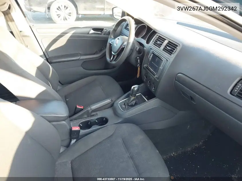 3VW267AJ0GM292342 2016 Volkswagen Jetta 1.4T S