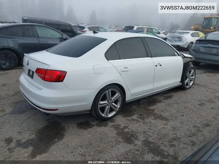 3VW5S7AJ8GM222659 2016 Volkswagen Jetta 2.0T Gli Sel