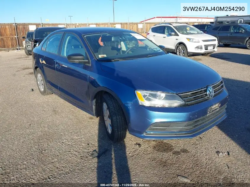 3VW267AJ4GM254290 2016 Volkswagen Jetta 1.4T S