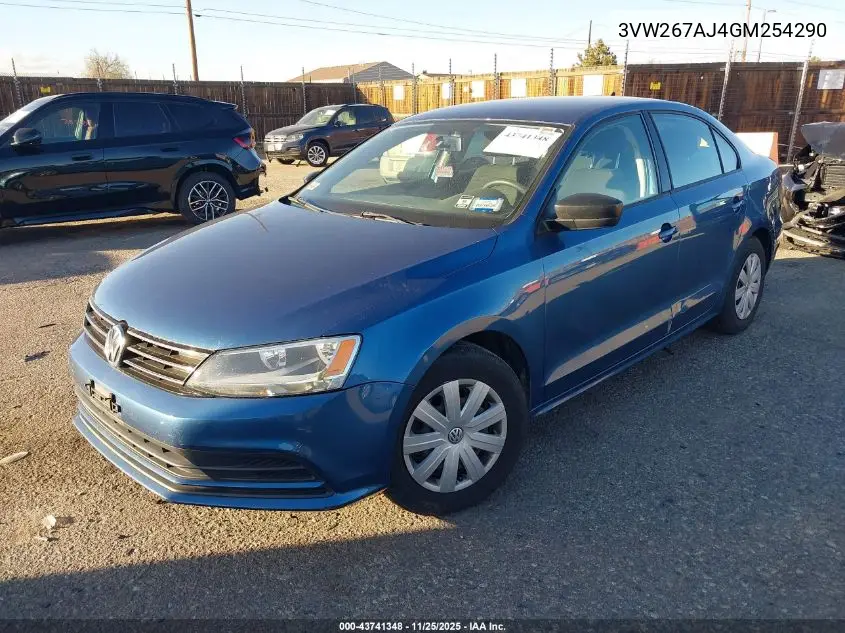 3VW267AJ4GM254290 2016 Volkswagen Jetta 1.4T S