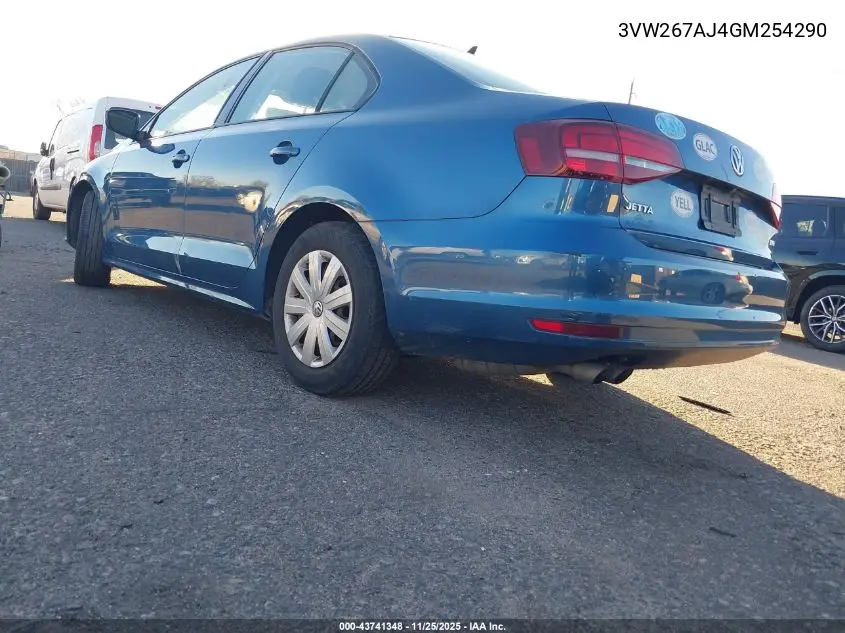 3VW267AJ4GM254290 2016 Volkswagen Jetta 1.4T S