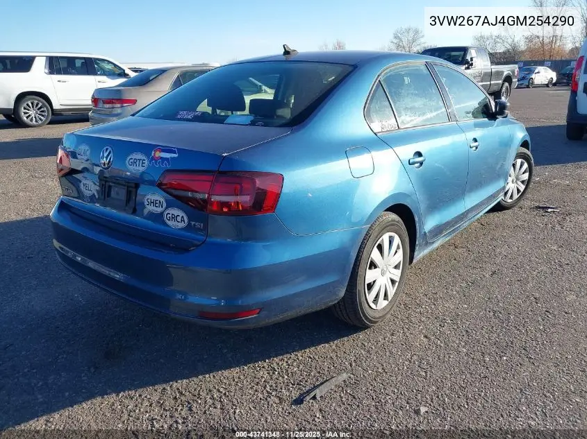 3VW267AJ4GM254290 2016 Volkswagen Jetta 1.4T S