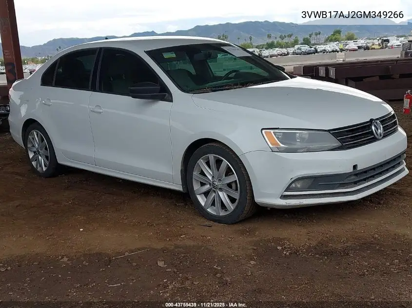 3VWB17AJ2GM349266 2016 Volkswagen Jetta 1.8T Sport