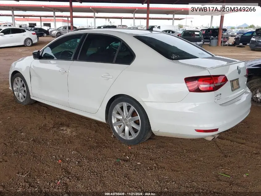 3VWB17AJ2GM349266 2016 Volkswagen Jetta 1.8T Sport
