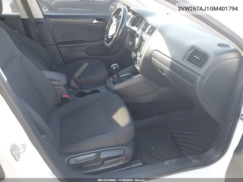 3VW267AJ1GM401794 2016 Volkswagen Jetta 1.4T S