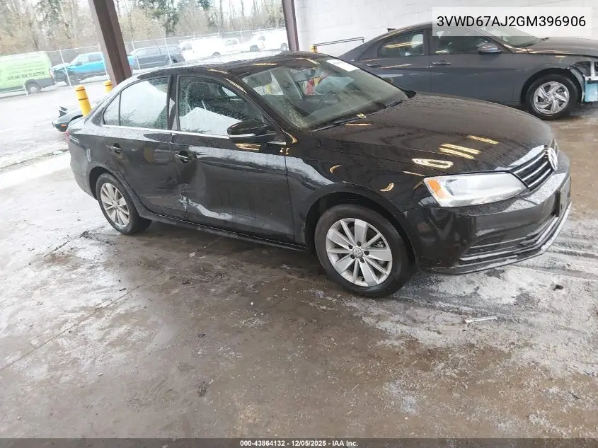 3VWD67AJ2GM396906 2016 Volkswagen Jetta 1.4T Se