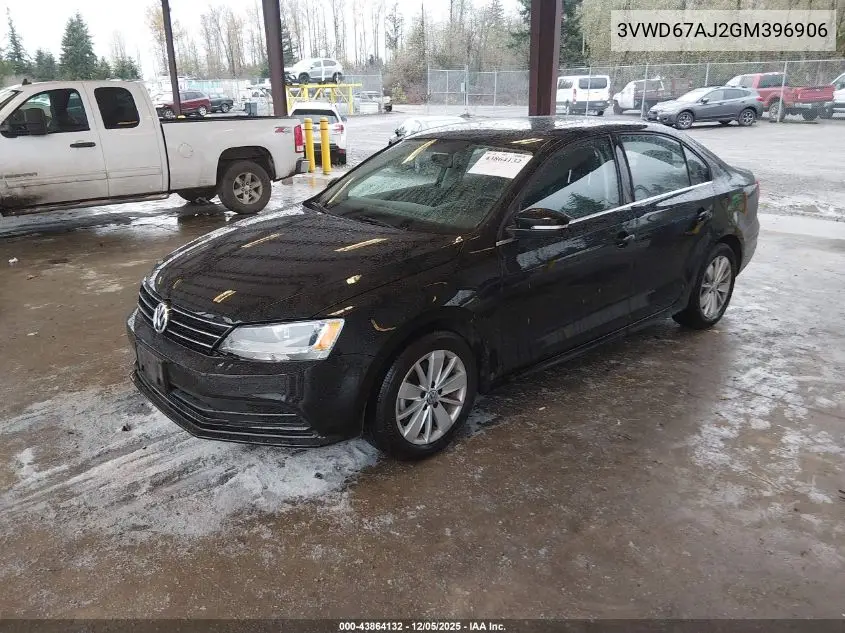 3VWD67AJ2GM396906 2016 Volkswagen Jetta 1.4T Se