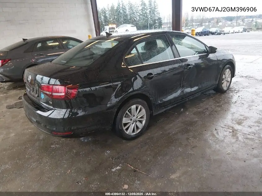 3VWD67AJ2GM396906 2016 Volkswagen Jetta 1.4T Se