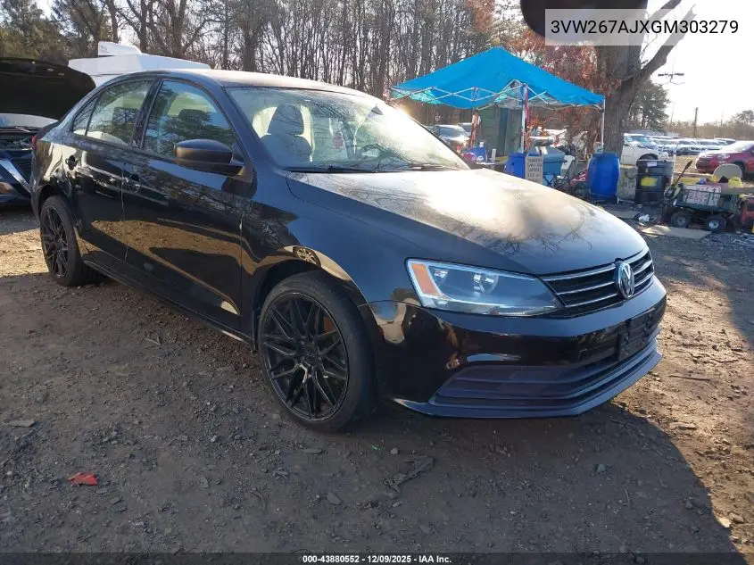 3VW267AJXGM303279 2016 Volkswagen Jetta 1.4T S
