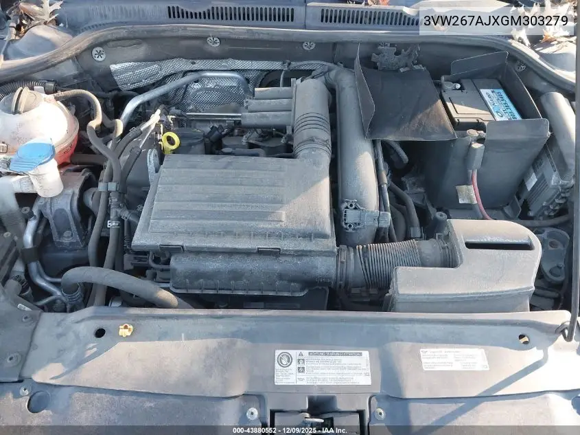 3VW267AJXGM303279 2016 Volkswagen Jetta 1.4T S