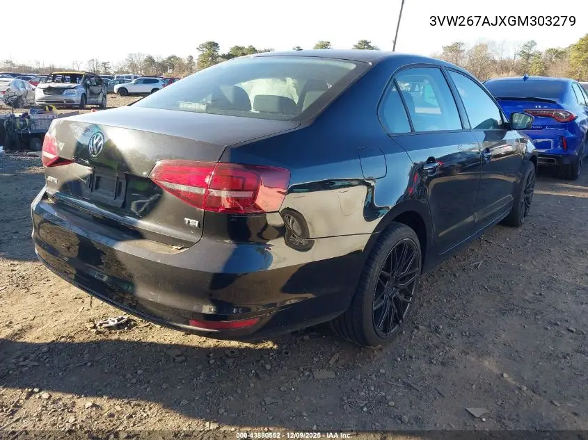 3VW267AJXGM303279 2016 Volkswagen Jetta 1.4T S