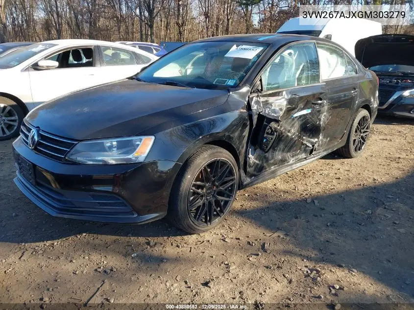 3VW267AJXGM303279 2016 Volkswagen Jetta 1.4T S