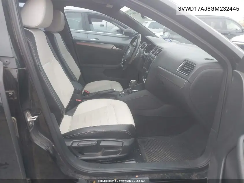 3VWD17AJ8GM232445 2016 Volkswagen Jetta 1.8T Sport