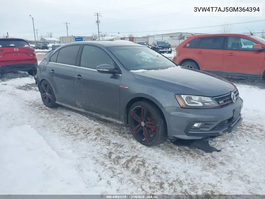 3VW4T7AJ5GM364394 2016 Volkswagen Jetta 2.0T Gli Sel