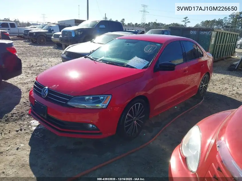 3VWD17AJ1GM226650 2016 Volkswagen Jetta 1.8T Sport