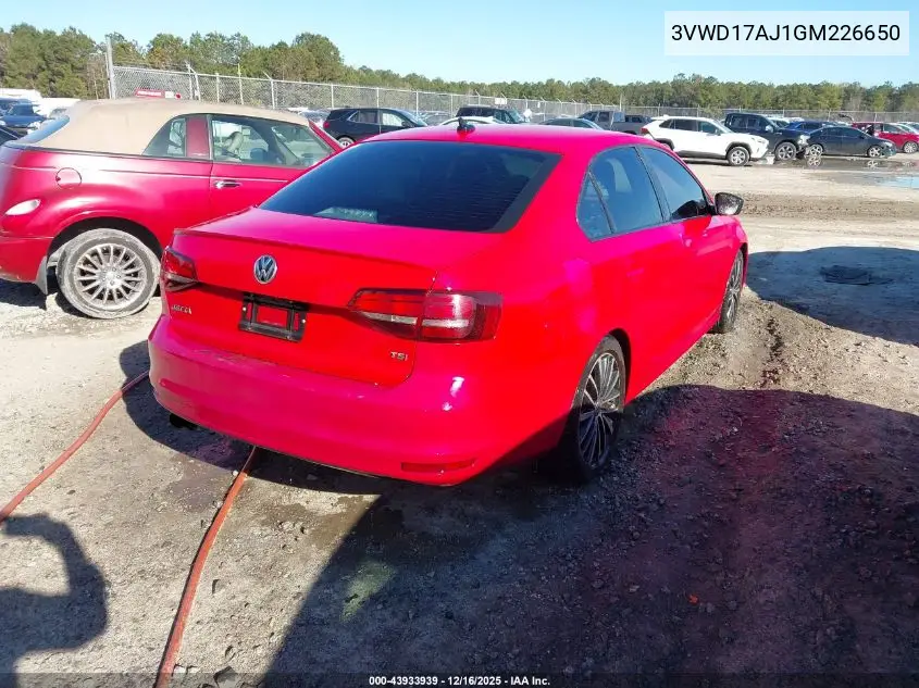 3VWD17AJ1GM226650 2016 Volkswagen Jetta 1.8T Sport